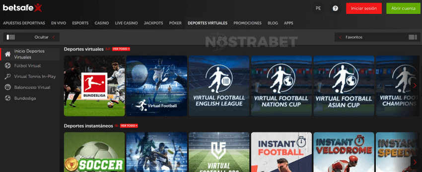 deportes virtuales betsafe