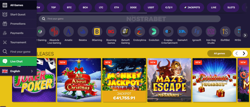 BitcoinCasino Design