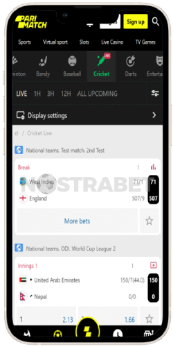 parimatch cricket bets mobile