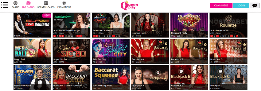 QueenPlay live casino