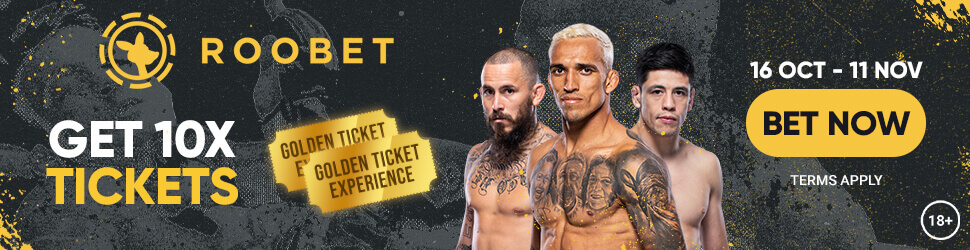 roobet UFC golden ticket bonus