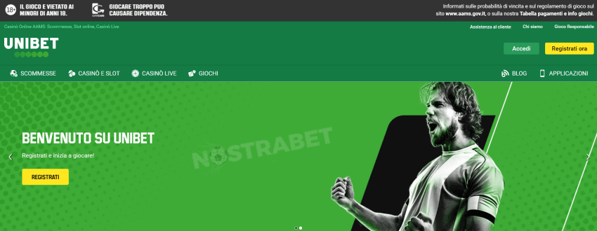 home page di unibet