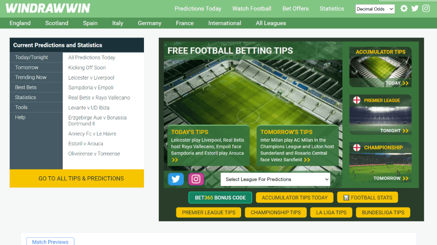 windrawwin football predictions free